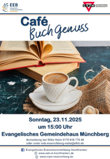 Plakat Cafe Buchgenuss